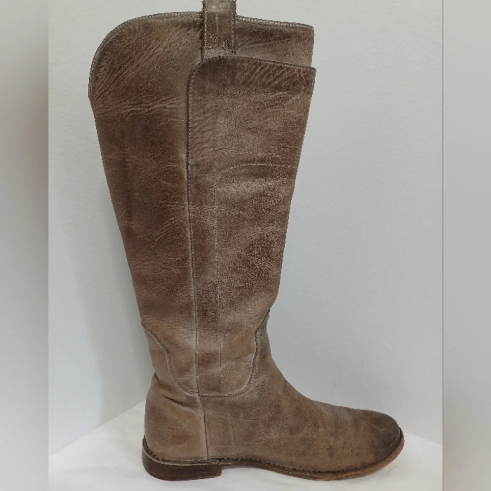 Frye tall boots smoky gray leather size 8.5B - Picture 6 of 13